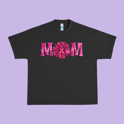 Breast Cancer Mom Sunflower Urban Heavy Tee Designed By Adodesignshop