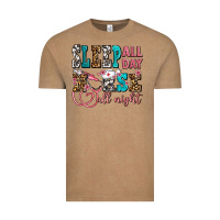 Vintage Coffee sleep all day nurse all night Vintage Tee - AdoDesignShop