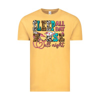 Vintage Mustard sleep all day nurse all night Vintage Tee - AdoDesignShop