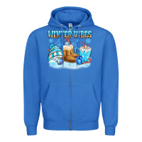 True Royal winter vibes Zipper Hoodie - MaliasSmallBusiness