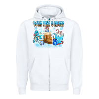 White winter vibes Zipper Hoodie - MaliasSmallBusiness