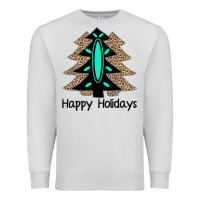 Dove Grey Happy Holidays Tree Premium Sweatshirt - Bettercallsaul