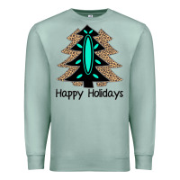 Seafoam Happy Holidays Tree Premium Sweatshirt - Bettercallsaul