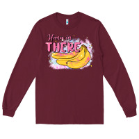 Burgundy hang in there Long Sleeve Tee - MaliasSmallBusiness