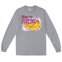 Heather Grey hang in there Long Sleeve Tee - MaliasSmallBusiness