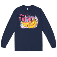 Navy hang in there Long Sleeve Tee - MaliasSmallBusiness