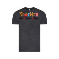 Vintage Black teacher love inspıre care wıth  and pen Vintage Tee - Artiststas