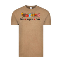 Vintage Coffee teacher love inspıre care wıth  and pen Vintage Tee - Artiststas