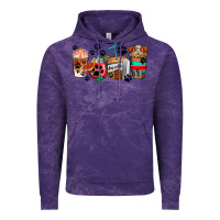 Cloud Purple dogs coffee cups Vintage Hoodie - AdoDesignShop