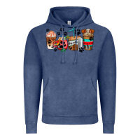 Vintage Denim dogs coffee cups Vintage Hoodie - AdoDesignShop