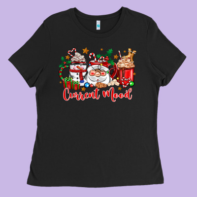 Current Mood Coffee Cups Ladies Tee Designed By Zillion Design Studio
