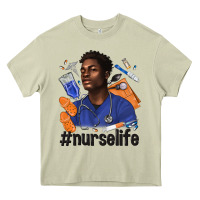 Mossy afro man nurse life Heavy Core Tee - texasbilliewilder