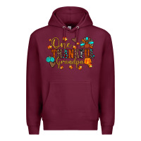 Burgundy one thankful grandpa Premium Hoodie - JahusDesignShop