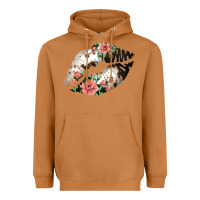 Meerkat Cowhide And Flowers Lips Heavyweight Hoodie - Bettercallsaul