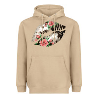 Mushroom Cowhide And Flowers Lips Heavyweight Hoodie - Bettercallsaul