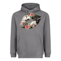 Storm Cowhide And Flowers Lips Heavyweight Hoodie - Bettercallsaul