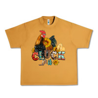 Peanut Butter cluck it coop animals hen and chick aztec serape leopard Urban Heavy Tee - Artiststas