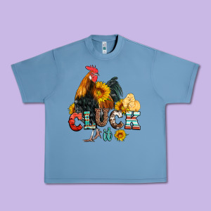 Cluck It Coop Animals Hen And Chick Aztec Serape Leopard Urban Heavy Tee Designed By Artiststas