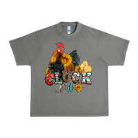 Tornado cluck it coop animals hen and chick aztec serape leopard Urban Heavy Tee - Artiststas