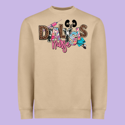 Dialysis Nurse Heavyweight Sweatshirt Designed By Nancycooperartshop