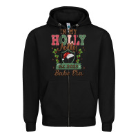 Black in my holly jolly babe era Zipper Hoodie - MaliasSmallBusiness