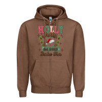 Chestnut in my holly jolly babe era Zipper Hoodie - MaliasSmallBusiness