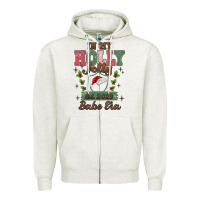 Oatmeal Heather in my holly jolly babe era Zipper Hoodie - MaliasSmallBusiness