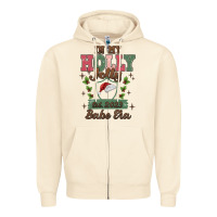 Sandshell in my holly jolly babe era Zipper Hoodie - MaliasSmallBusiness