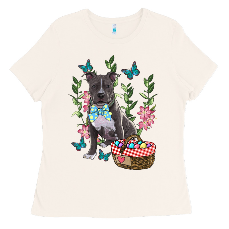 Easter Pitbull Ladies Tee by RanaPortraitStore | Teevron