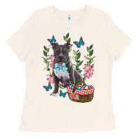 Bone easter pitbull Ladies Tee - RanaPortraitStore