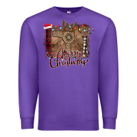 Purple Merry Christmas Hairdresser Premium Sweatshirt - Bettercallsaul