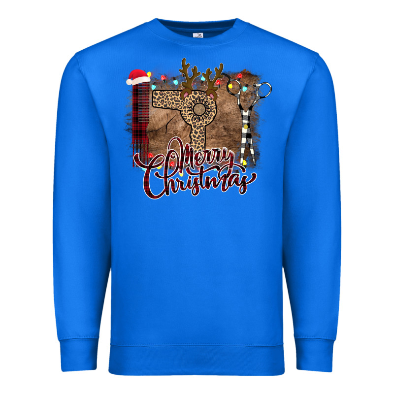 Merry Christmas Hairdresser Premium Sweatshirt by Bettercallsaul | Teevron