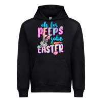 Black Oh for peeps sake Easter Day Urban Hoodie - CowGirlArtShop