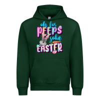 Forest Green Oh for peeps sake Easter Day Urban Hoodie - CowGirlArtShop