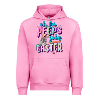 Fuchsia Pink Oh for peeps sake Easter Day Urban Hoodie - CowGirlArtShop