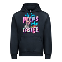 Navy Oh for peeps sake Easter Day Urban Hoodie - CowGirlArtShop
