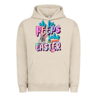 Pigment French Oak Oh for peeps sake Easter Day Urban Hoodie - CowGirlArtShop
