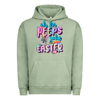 Pigment Oil Green Oh for peeps sake Easter Day Urban Hoodie - CowGirlArtShop