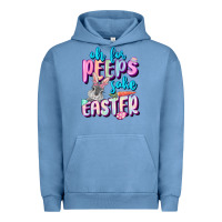 Pigment Pebble Blue Oh for peeps sake Easter Day Urban Hoodie - CowGirlArtShop
