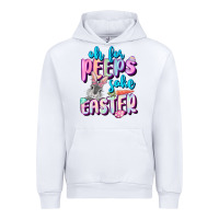 White Oh for peeps sake Easter Day Urban Hoodie - CowGirlArtShop