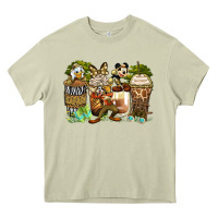 Mossy safari cartoon characters coffee cups Heavy Core Tee - Zillion Design Studio