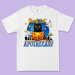 Black Cat Apothecary Premium Tee Designed By Texasbilliewilder