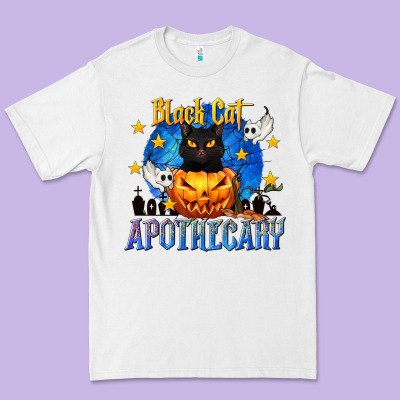 Black Cat Apothecary Premium Tee Designed By Texasbilliewilder