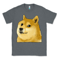 Charcoal Heather doge coin shiba dog Classic Tee - Jasminsmagicworld