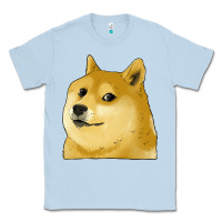 Dusty Blue doge coin shiba dog Classic Tee - Jasminsmagicworld