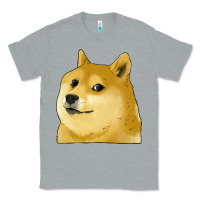 Heather Grey doge coin shiba dog Classic Tee - Jasminsmagicworld
