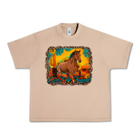 Burro can't be tamed horse with sunflowers turquoise gemstone western sunset Urban Heavy Tee - Artiststas