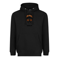 Black Brown Glitter, Western Vintage Patterned Mom Skull Heavyweight Hoodie - Bettercallsaul