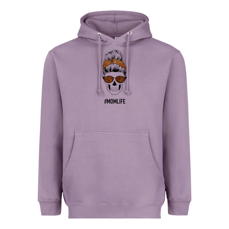 Brown Glitter, Western Vintage Patterned Mom Skull Heavyweight Hoodie by Bettercallsaul | Teevron