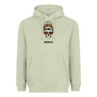 Matcha Brown Glitter, Western Vintage Patterned Mom Skull Heavyweight Hoodie - Bettercallsaul